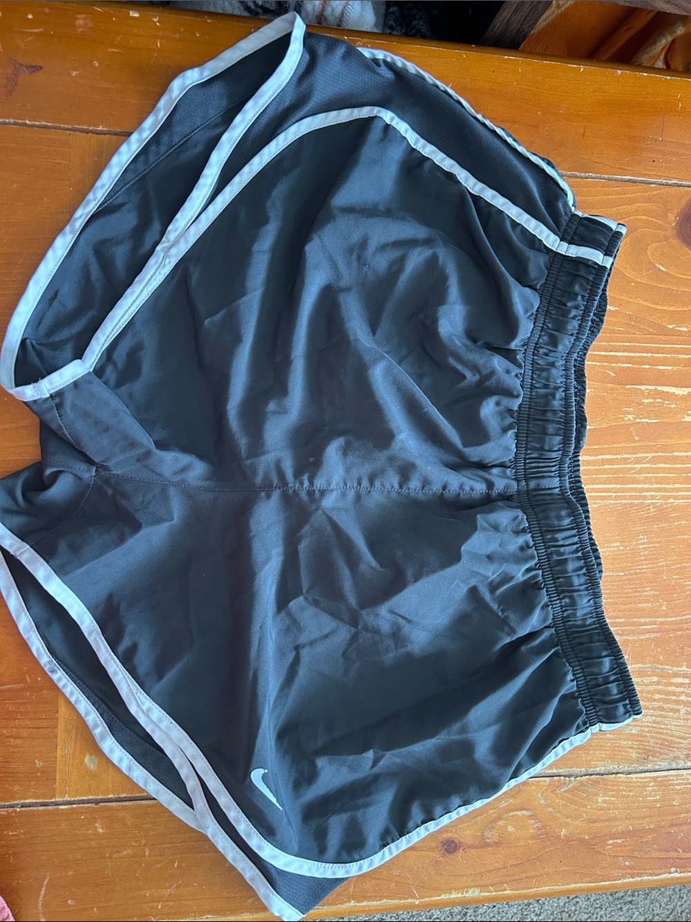 Nike Black Shorts with Light Gray Trim